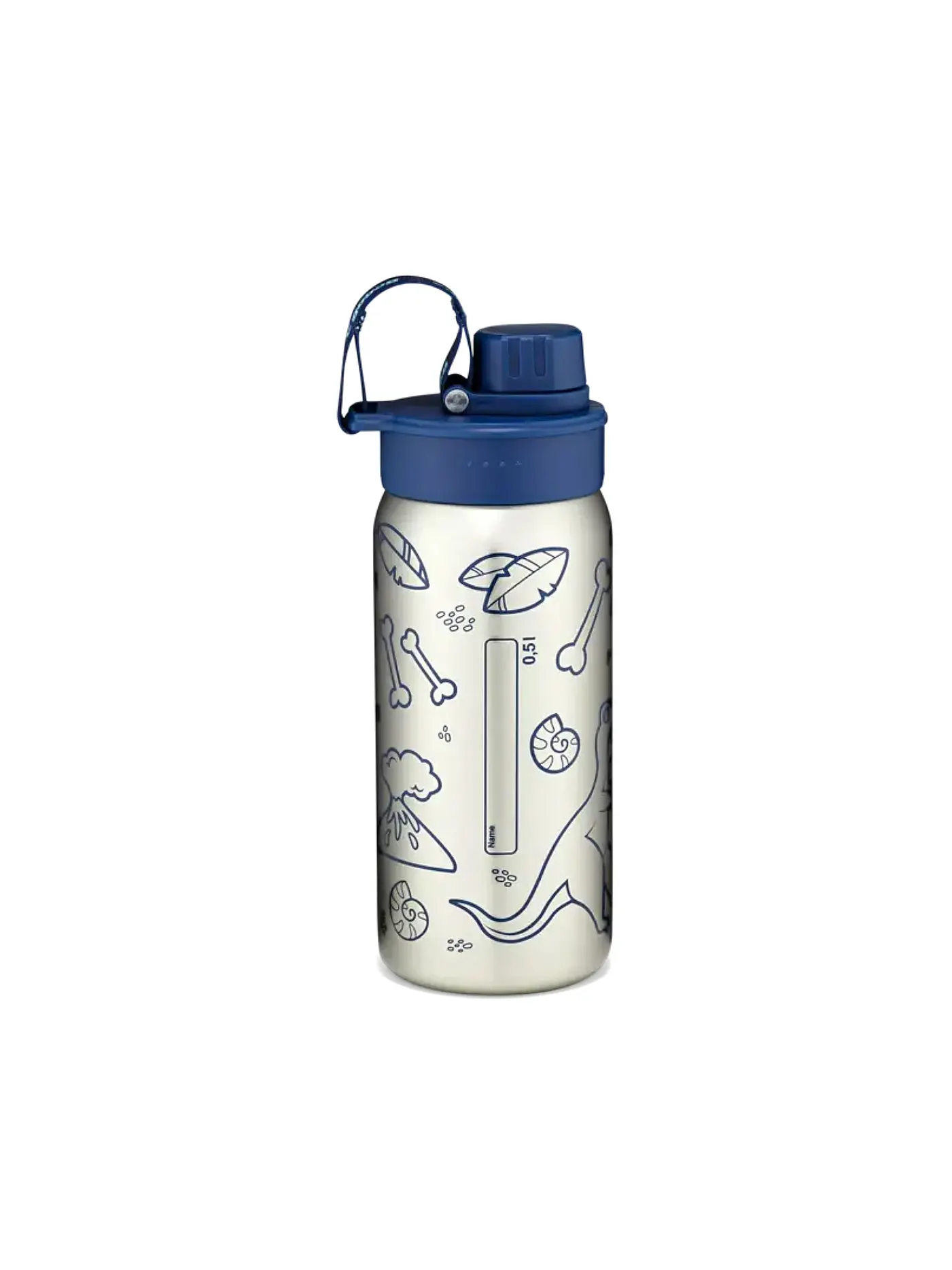 ERGOBAG | Edelstahl Trinkflasche Blau | 